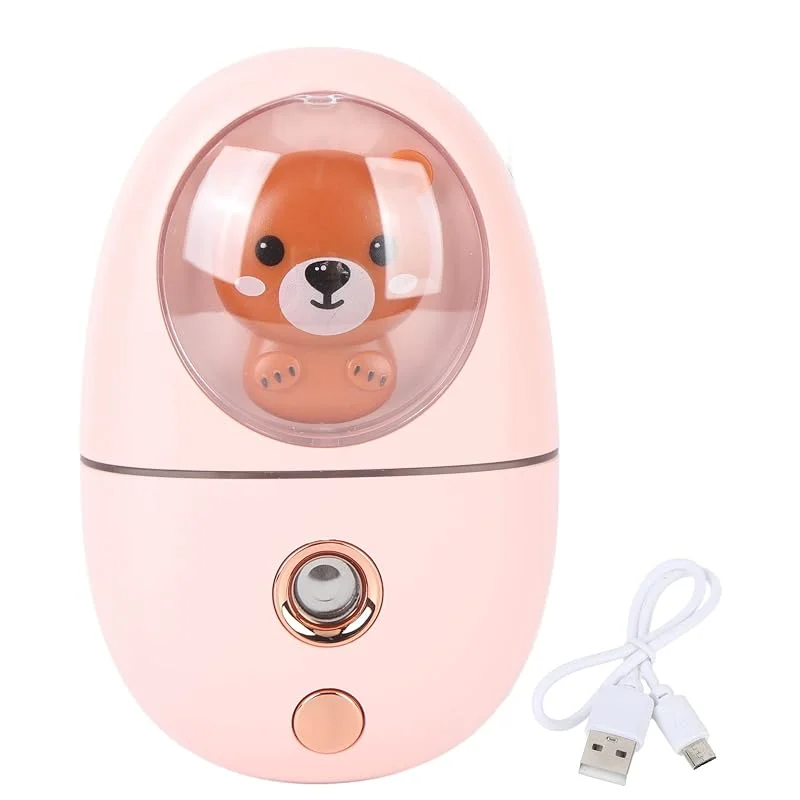 Niedliches Tierisches Gesichtsspr hger t USB Wiederaufladbarer Luftbefeuchter Augen Dampfer f r Reisen Pflege — Hautpflege