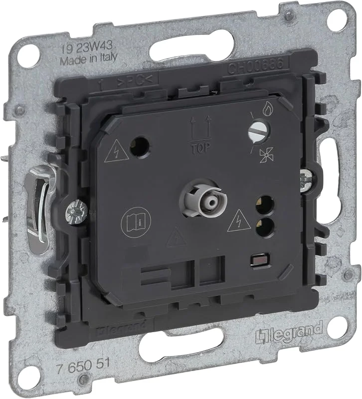 LEGRAND, SEANO Elektronisches Raumthermostat, Einsatz, Wechselkontakt, Schaltstrom: 8 A cos phi = 1, 2 A cos phi = 0, 6, Schraubklemmen, 765051 — Heizung Warmepumpe