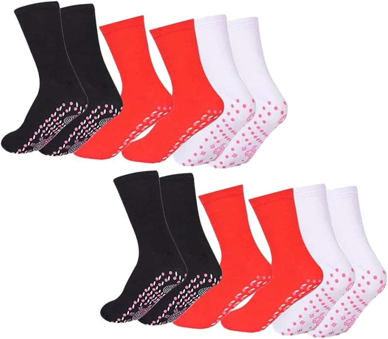 Selbsterwärmende Wintersocken 6 Paar mit Elastischer Passform — Heizkleidung