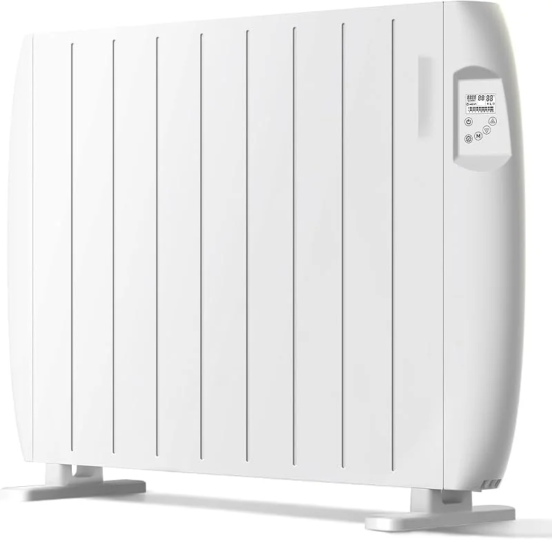 Heallux Konvektor Heizung elektrisch, Elektroheizkörper 2000W, Konvektor Heizung mit LCD Display & 24h, 7 Tage Timer, Heizkörper mit Fuß und Wandmontage, weiß — Heizung Warmepumpe
