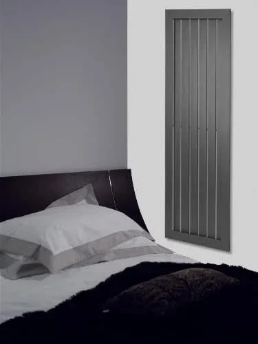 Badheizkörper Design Frame, HxB: 180 x 58 cm, 1460 Watt, moonstone-grau (metallic) Made in Germany, Handtuchheizung Handtuchwärmer Design Heizkörper Mittelanschluss Badheizung vertikaL — Heizung Warmepumpe