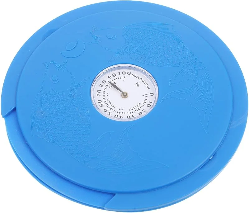 Gitarren Schallloch Luftbefeuchter Blau mit Hygrometer für Akustikgitarren