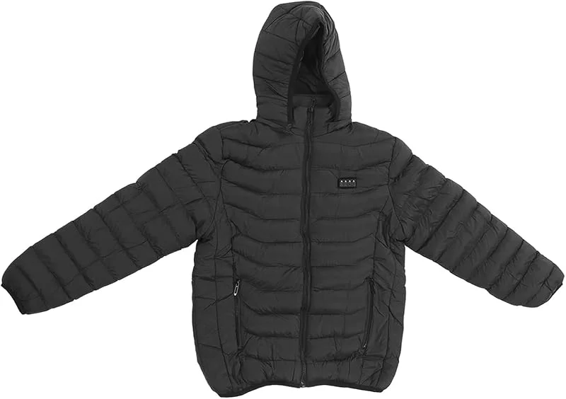 Pwshymi Beheizte Jacke, Schmale Passform, Wasserdicht, Atmungsaktiv, für Outdoor-Aktivitäten, Herren und Damen, Polyesterfaser, Schwarz, 1 X — Heizkleidung