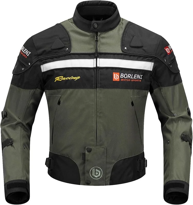 BORLENI Motorradjacke, CE-konforme Protektoren, Herbst, Winter, D020 — Heizkleidung