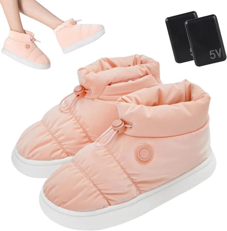 Wärmeschuhe, beheizbare Stiefel, elektrisch, wiederaufladbar, Unisex, beheizbar, wiederaufladbar, thermische Schuhe zum Wärmen der Füße, hält die Füße — Heizkleidung