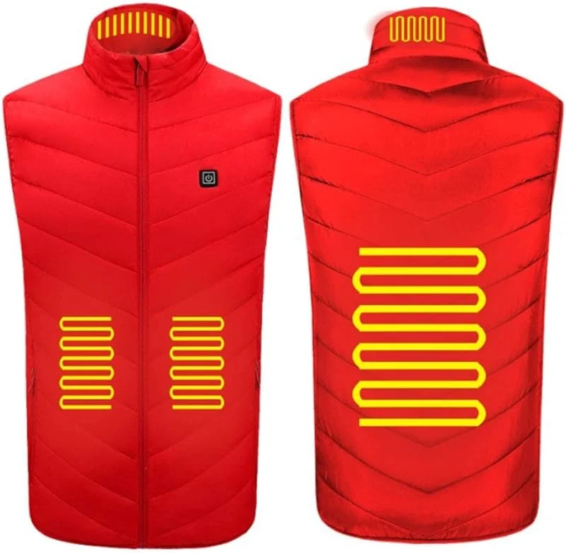 Wärmeweste Beheizte Weste Für Frauen Männer, Usb-Ladung Erwärmung Leichte Beheizte Jacke Für Outdoor-Aktivitäten Für Outdoor-Aktivitäten (Inklusive Netzbank) — Heizkleidung