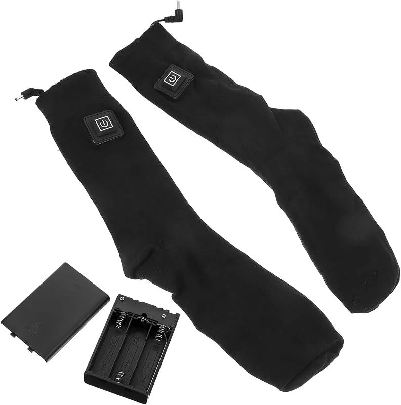 Heizsocken mit Batteriefach, Dicke Baumwollsocken für Winter — Heizkleidung
