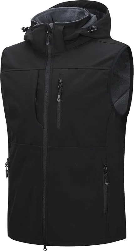 33, 000ft Softshell Weste Herren Outdoor Wasserdicht Leicht Arbeitsweste — Heizkleidung