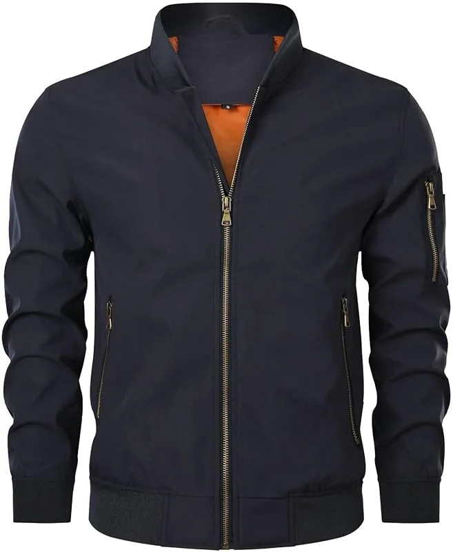 Générique Herren-Winterjacke, langärmlig, Winter, Trenchcoat, Stylisch, Radfahren, Slim Fit, Business, Overcoat, 05 - Marineblau, XXL — Heizkleidung