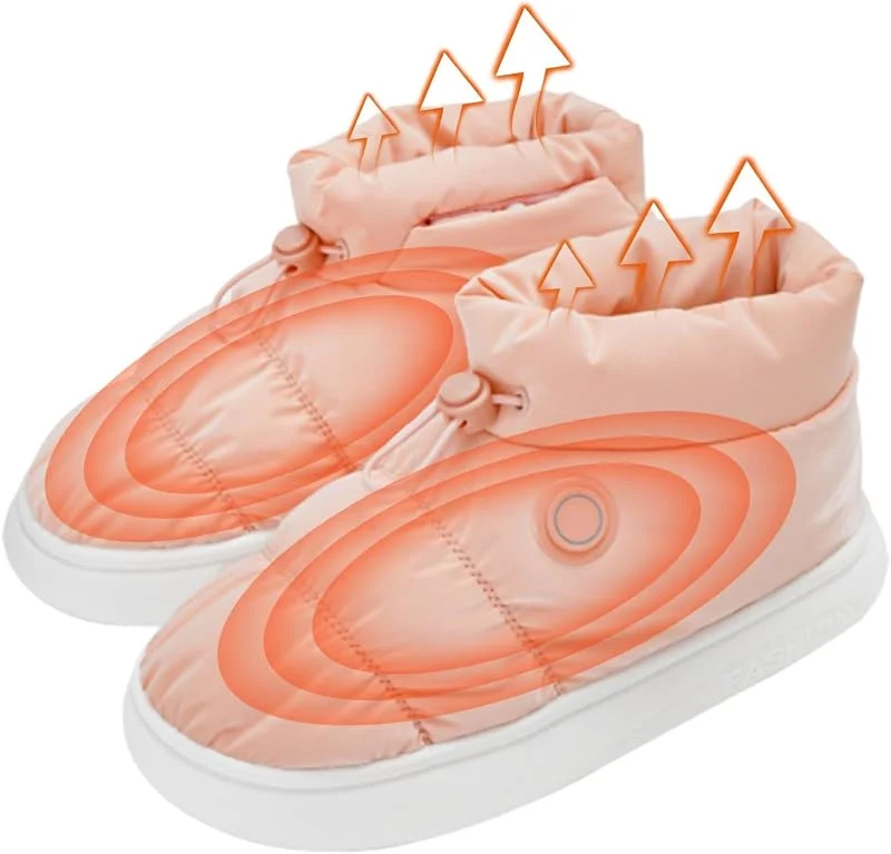 Heizende Fußwärmer-Schuhe, atmungsaktiv, elektrische Heizhausschuhe, schnell heizende Schuhe für Herren, elektrischer Fußwärmer, für Herren, Unisex, für drinnen und draußen, warm — Heizung Warmepumpe