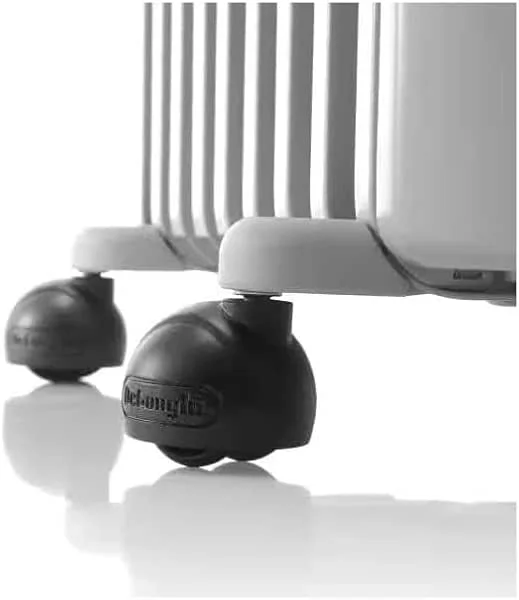 De'Longhi RadiaS Easytronic TRRSE0920 Elektrischer Ölheizkörper, energiesparend, 9 Flügel, Räume bis 60 m³, 3 Modi, Sicherheitsthermostat, Eisschutz, Räder, 2000 W, Grau — Heizung Warmepumpe