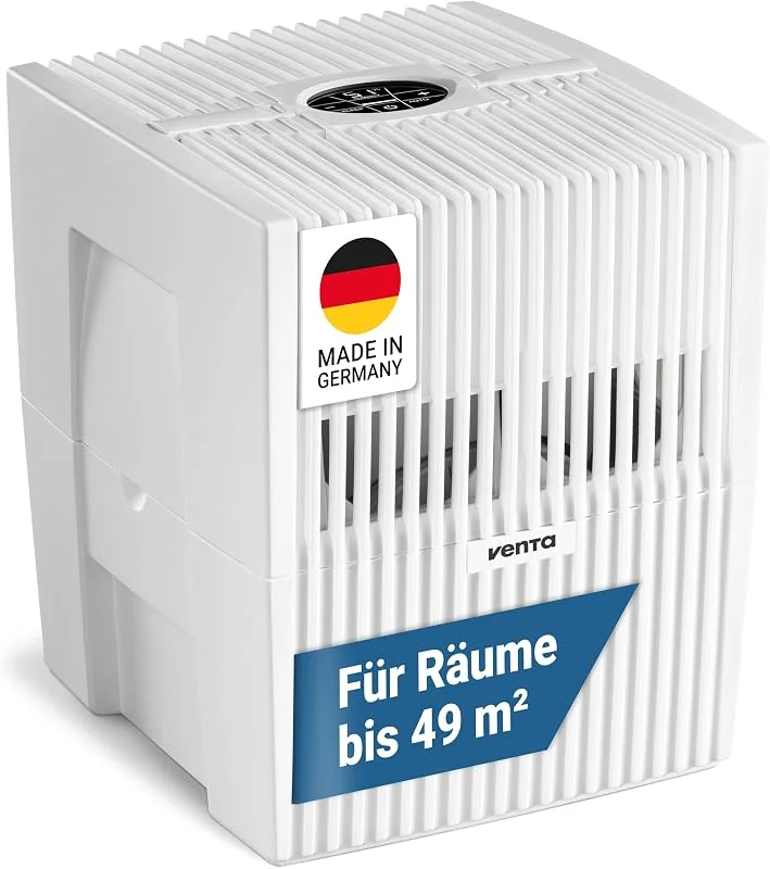 VENTA Luftbefeuchter LW25 Comfort Plus Weiß, Für Räume bis 49 m²