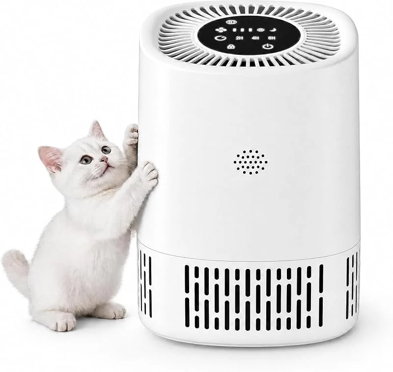 Luftreiniger Mit 3-in-1 HEPA Filter, CADR 100 M³, h Für Bis Zu 15㎡, 5 Stufen Inkl. Auto & Schlafmodus, 24 dB Leise, Type-c USB, Timer, Kindersicherung, Für Allergiker & Haustiere — Luftbefeuchter