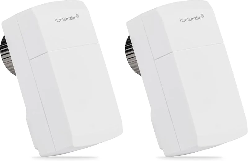 Homematic IP Heizkörperthermostat – kompakt, Smart Home, digitaler Thermostat Heizung, Heizungsthermostat, Steuerung per App, Alexa & Google Home, einfache Installation, Energie sparen, 155648A0 — Heizung Warmepumpe