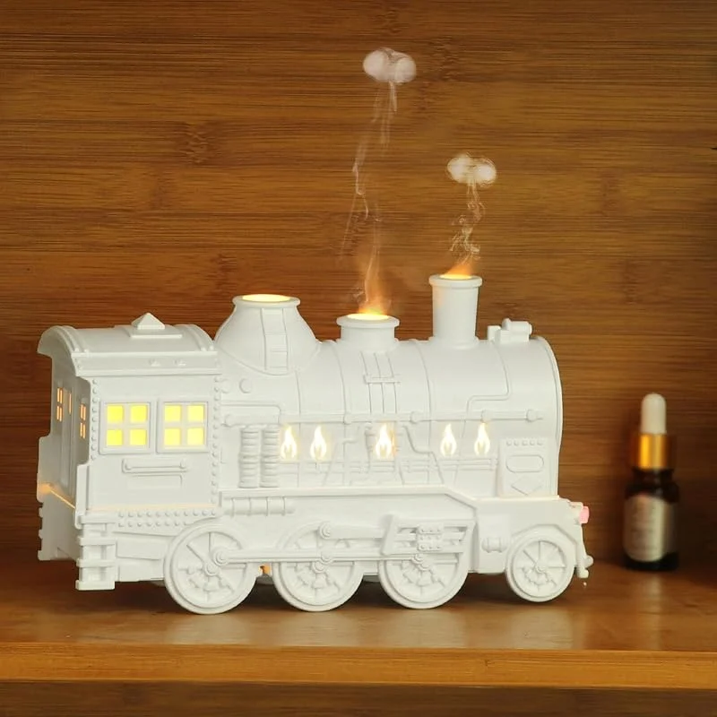 Gonetre Weihnachtszug-Diffusor, Lokomotive, Zug, ätherisches Öl weiß — Luftbefeuchter