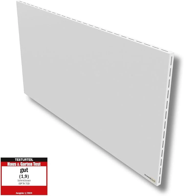 SCHMIDBAUER® Infrarotheizung Hybrid 900 Watt - integr. Thermostat, Standfuß - Infrarottechnik mit Raumluft-Konvektion - Elektroheizung - Direktheizung — Heizung Warmepumpe