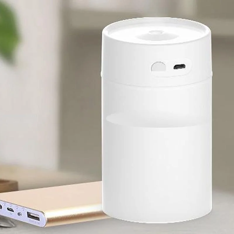 Pssopp Mini Luftbefeuchter für Schreibtisch, 260ml Leiser USB Diffuser