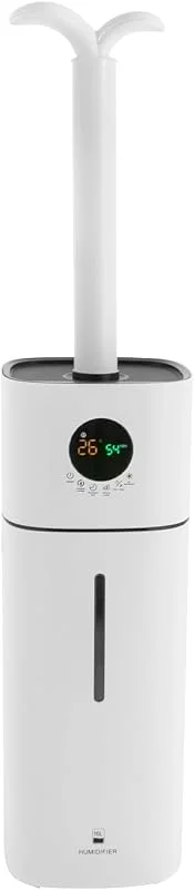 Ultraschall Luftbefeuchter 16L Wassertank mit UV Licht & 316 Edelstahl Vernebler 100m² Reichweite 600ml, h Sprühleistung 36dB Leise Aromatherapie Top Fill Fernbedienung für Schlafzimmer Haushalt