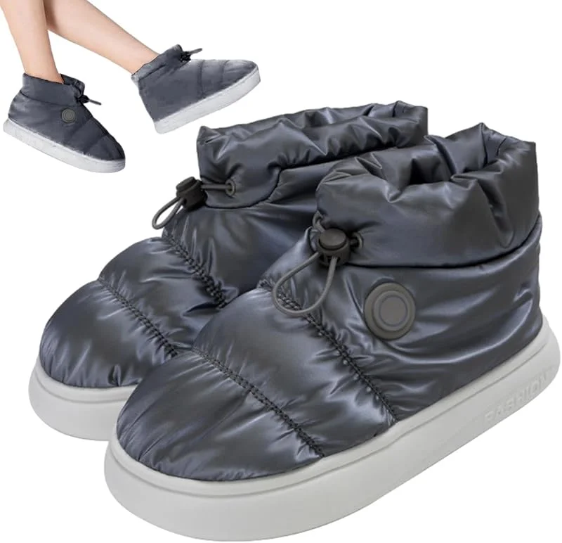 Elektrisch beheizte Schuhe, beheizte Schuhe für Füße, Tragbarer Fußwärmer Winter - Schuhe für Männer, elektrische Fußwärmer Schuhe für Herren, Einfarbig — Heizkleidung