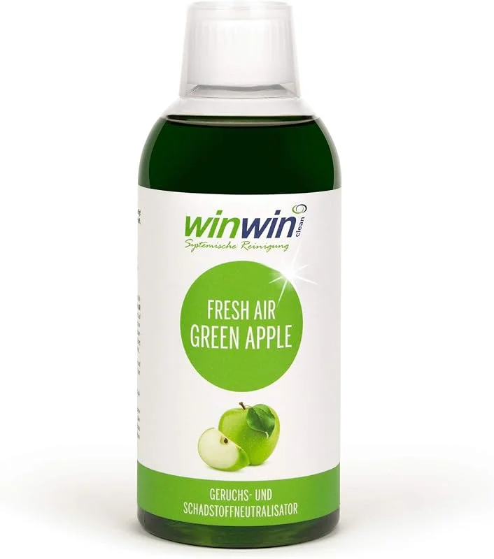 winwinCLEAN® Raumluftdeo 'green APPLE' I Luftreinigungs-Konzentrat I 0, 5L — Luftbefeuchter