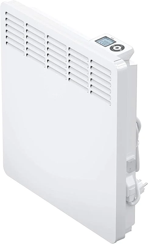 AEG Haustechnik Wandkonvektor WKL 1005 für ca. 10 m², Heizung 1000 W, 5-30 °C, wandhängend, LC-Display, Wochentimer, Metall, Ökodesign 2018, 236533 Weiß — Heizung Warmepumpe