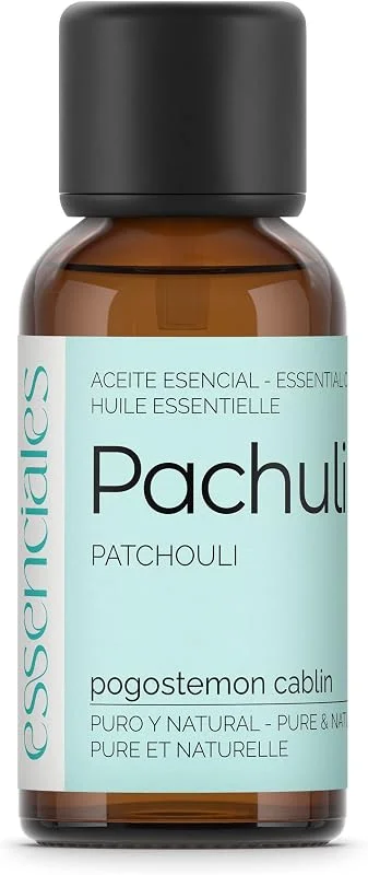 Essenciales - Ätherisches Patschuliöl, 100% rein, 30 ml, Ätherisches Öl Pogostemon Cablin — Luftbefeuchter
