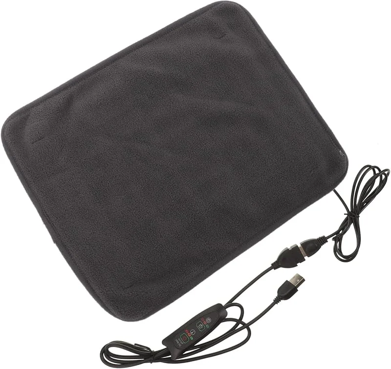 HEMOTON Verstellbare Heizmatte Für Haustiere USB-heizkissen Für Hunde Und Katzen Für Sofa Bett Und Reisen Mit Temperaturkontrolle Und Abnehmbarem Bezug in Tiefgrau — Heizung Warmepumpe