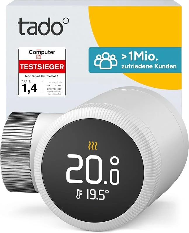tado° Smartes Heizkörperthermostat X — Heizung Warmepumpe