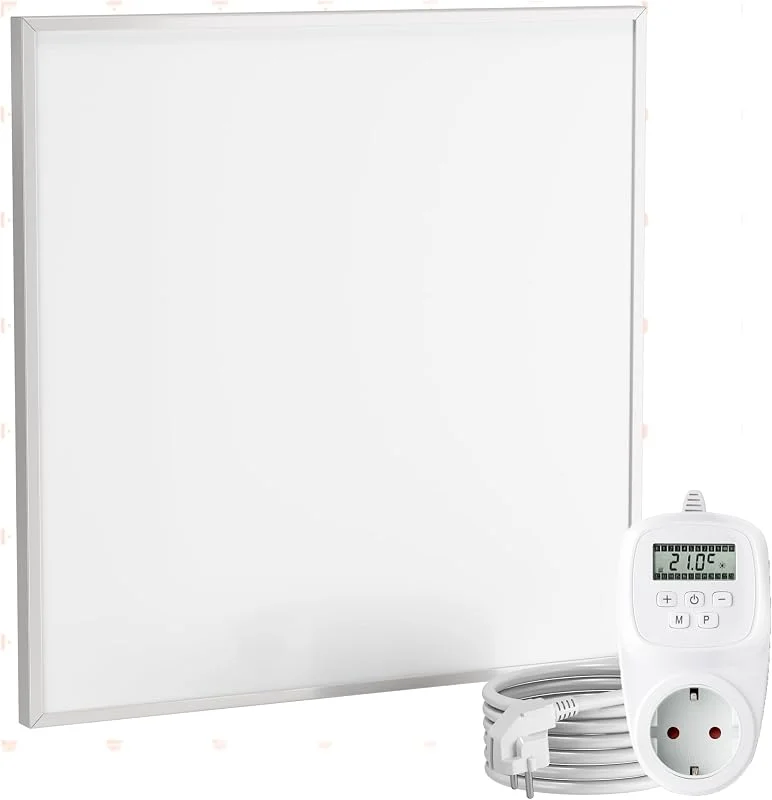 UMBRELLA® CF Infrarotheizung 60×60 cm 360 W mit TH12 Thermostat – Carbon Crystal Heizpaneel für Wand, Decke & Kassettendecken — Heizung Warmepumpe