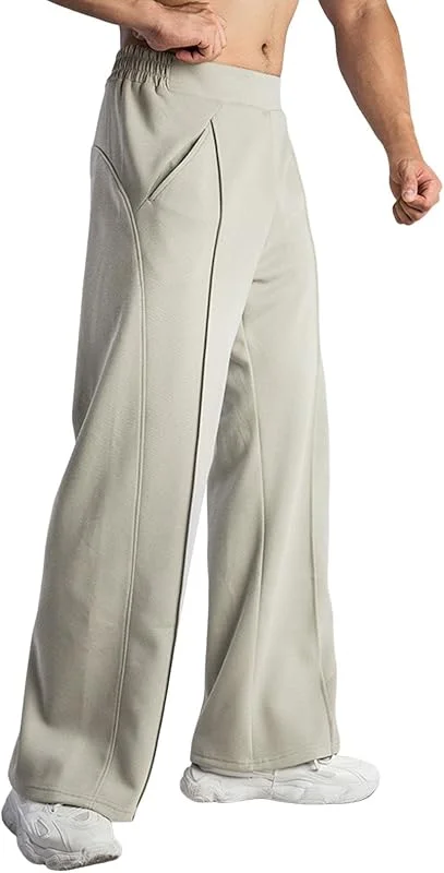 Sport Jogginghose Herren Fleece Sweatpants Flared Outdoorhose Freizeithose — Heizkleidung