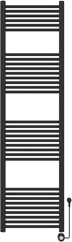 3S SuperSamaStore Elektrischer Handtuchwärmer Aliseo, 180×50 cm Schwarz — Heizung Warmepumpe