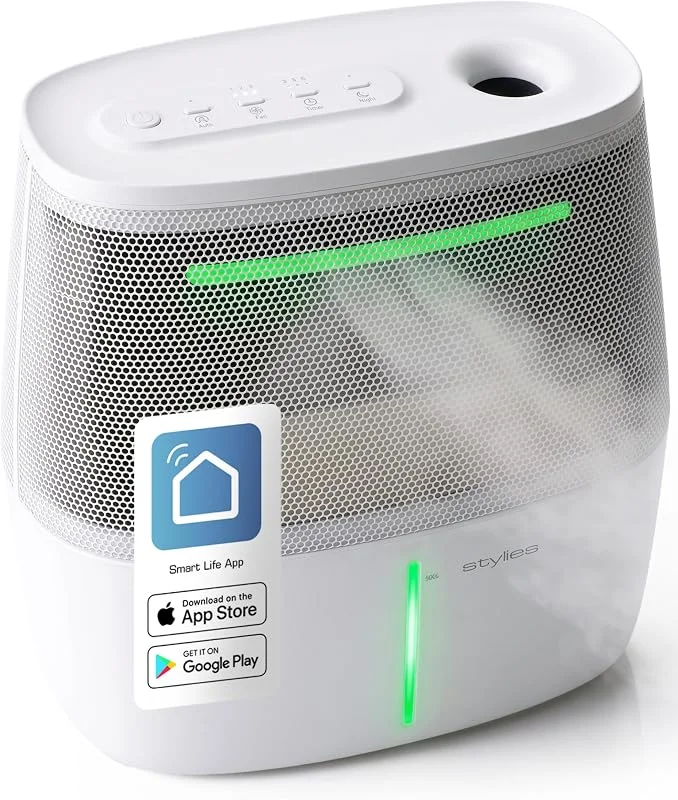 Alaze Pro Luftbefeuchter Schlafzimmer mit Verdunstung, Filter und App 40 m²
