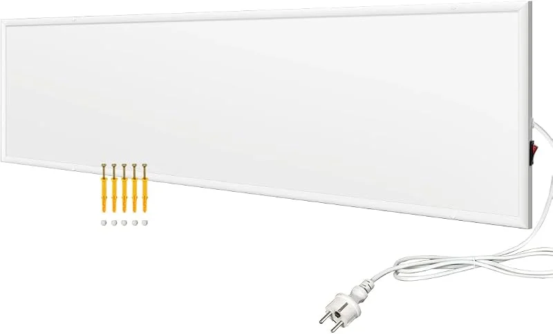 Infrarotheizung 350W, Infrarot Heizung Heizplatte Heizkörper Heizpaneel, Infarotheizkoerper Wandmontage mit Überhitzungsschutz, Wandheizung Elektrisch, Elektroheizung Energiesparend (350W) — Heizung Warmepumpe