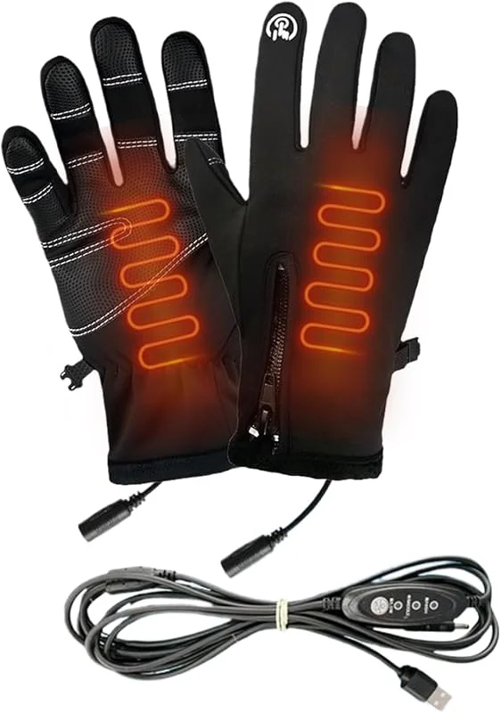 Generisch Elektrisch beheizte Handschuhe Winddicht Tragbar Thermo Winter — Heizkleidung
