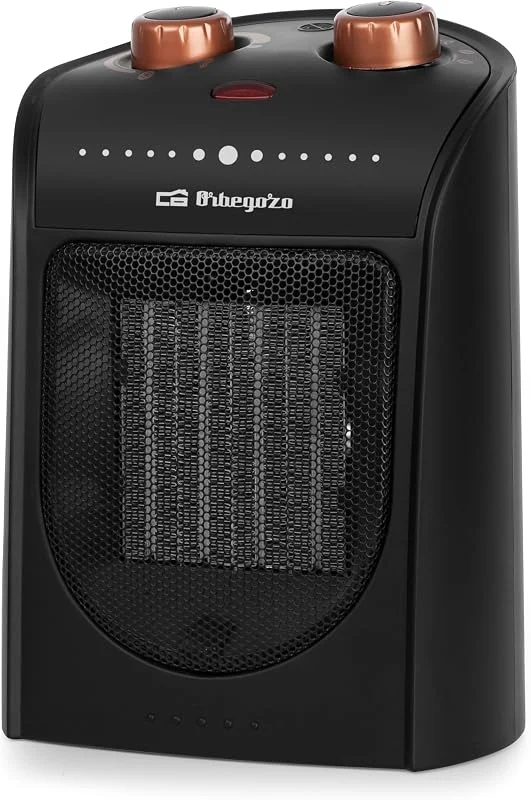 Orbegozo CR 5038 Keramik-Heizlüfter, 2 Leistungsstufen, Lüftermodus, Griff, Überhitzungsschutz, 1800 W — Heizung Warmepumpe