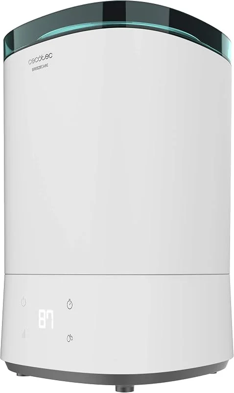 Cecotec Luftbefeuchter BreezeCare 3000. 5, 5 Liter Tank, Luftbefeuchtung von 330 ml, h, Keramikfilter, bis zu 24 Stunden Autonomie, 3 Geschwindigkeiten, Timer, Abdeckung bis zu 30 m²