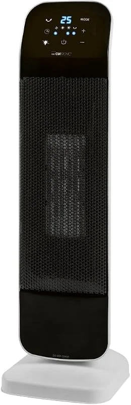 Clatronic Heizlüfter mit PTC-Keramik-Heizelement, 15-35 °C einstellbar, Ventilator kühlen, Keramik-Heizlüfter mit Sensor Touch-Bedienfeld, Einstellbare Raumtemperatur, HL 3763 — Heizung Warmepumpe