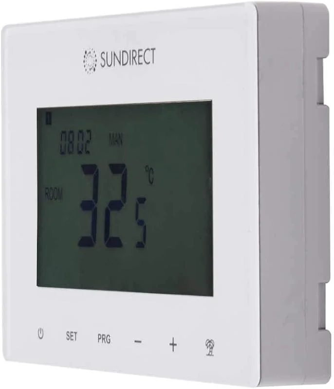 Sundirect PE380 Plus 30x120cm - 380 Watt Fern-Infrarotheizung + Smart1.0 Aufputz Thermostat batteriebetrieben - Wand- oder Deckenmontage möglich — Heizung Warmepumpe