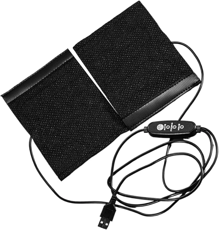USB-Heizkissen, Anschluss mit verstellbaren Bändern, tragbarer elektrischer Heizkissen – für den Körper, Bett, Büro, Knie, Fuß, Camping, Rücken, Nacken, Schultern — Heizkleidung