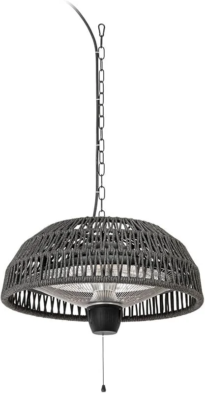 Lucande Infrarot Heizstrahler Outdoor hängend Deckenheizstrahler Ø50 cm — Heizung Warmepumpe