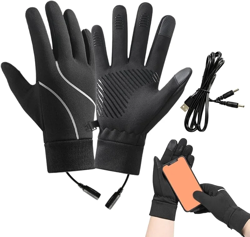 Winterhandschuhe für Herren, beheizbar, wasserdicht, Touchscreen, warm — Heizkleidung