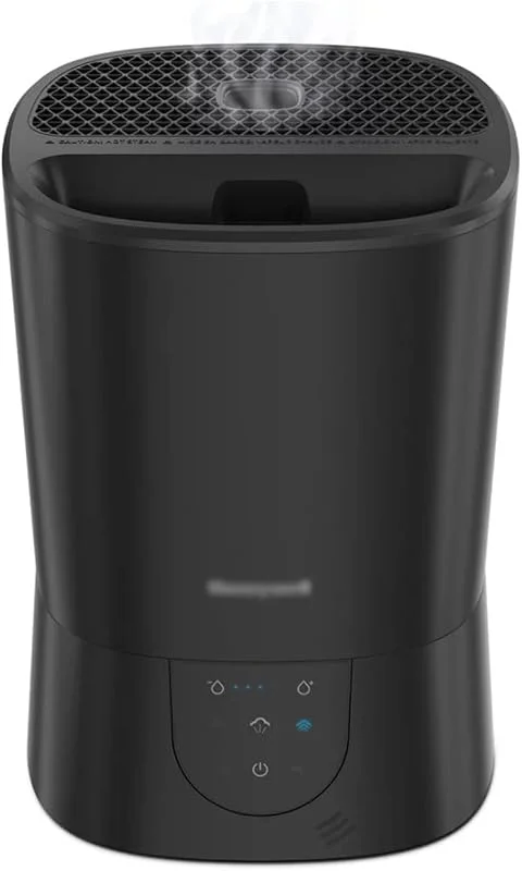 Luftbefeuchter Warmnebel-Luftbefeuchter mit Schale for ätherische Öle HWM440 Schwarzer Luftbefeuchter Raumluftbefeuchter (Color : A)