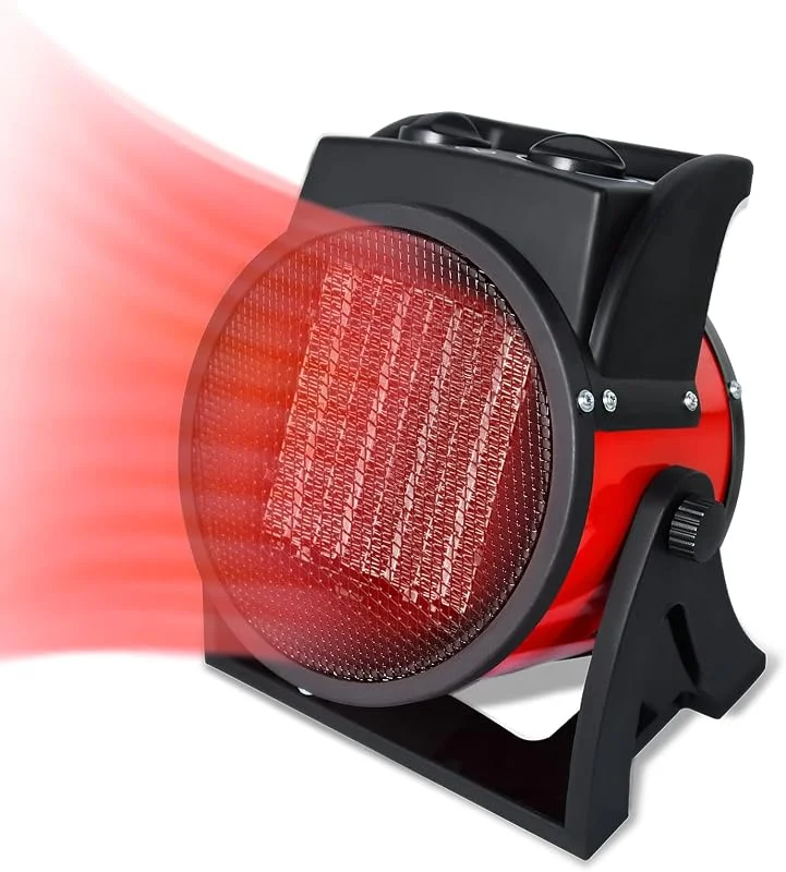 Aufun 2000 W Elektroheizer Bauheizer Keramik Heizstrahler mit Thermostat — Heizung Warmepumpe