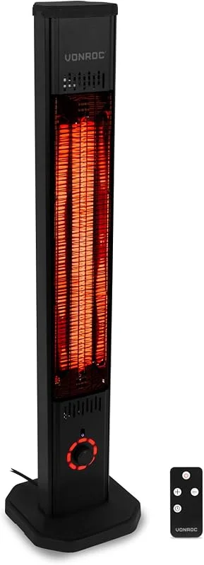 Vonroc Infrarotheizung Standgerät 2000W - Heizstrahler elektrisch Terrasse (Lipari) — Heizung Warmepumpe