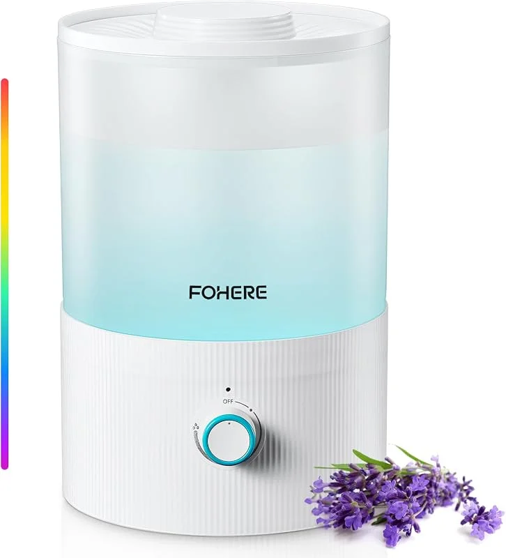 FOHERE Luftbefeuchter Schlafzimmer, 3, 2L Top-Fill Humidifier, 28dB