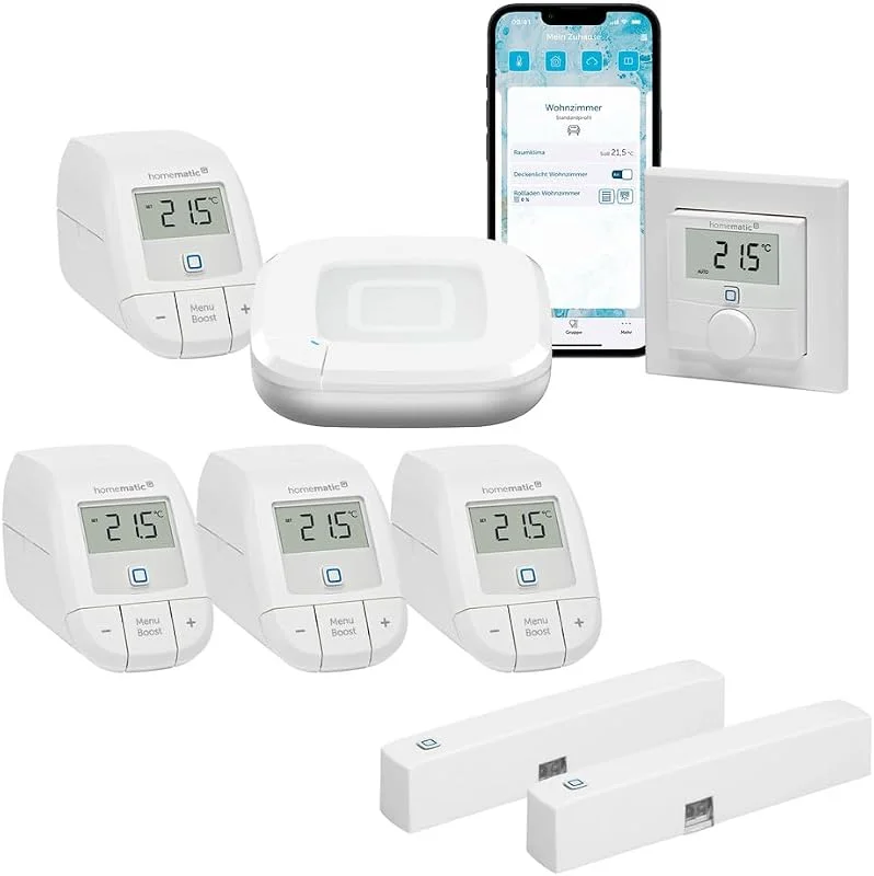 Homematic IP Smart Home Heizkörperthermostat - Basic (Heizungssteuerung Komplettpaket) — Heizung Warmepumpe