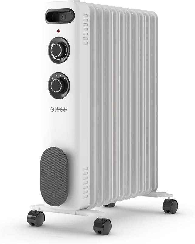 Olimpia Splendid Caldorad S1 11 - Ölradiator 2500 W, 3 Heizstufen, Einstellbarer Thermostat, Kippschutz und Lenkrollen – für Räume bis 75 m³ — Heizung Warmepumpe