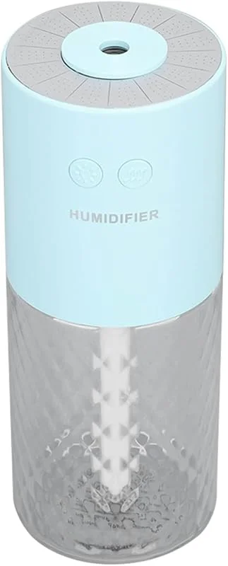 Tragbarer Mini-Luftbefeuchter, Extrem Leise 200 Ml Schreibtisch Tragbarer Auto-Luftbefeuchter Kleiner mit Kühlem Nebel