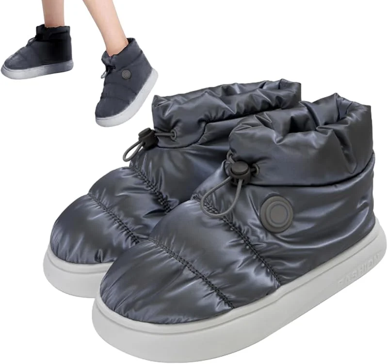 Beheizte Stiefel, beheizte Schuhe, wiederaufladbar, Schneestiefel, Winter, beheizbar und rutschfest, elektrische Fußwärmer, Schuhe für thermische Füße, indispe — Heizkleidung