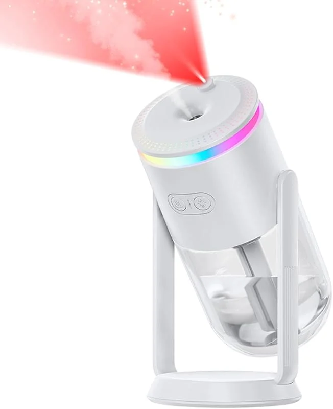 USB-Luftbefeuchter, 280 ml, LED-Sternenhimmel-Projektor mit 7-Farben-Licht